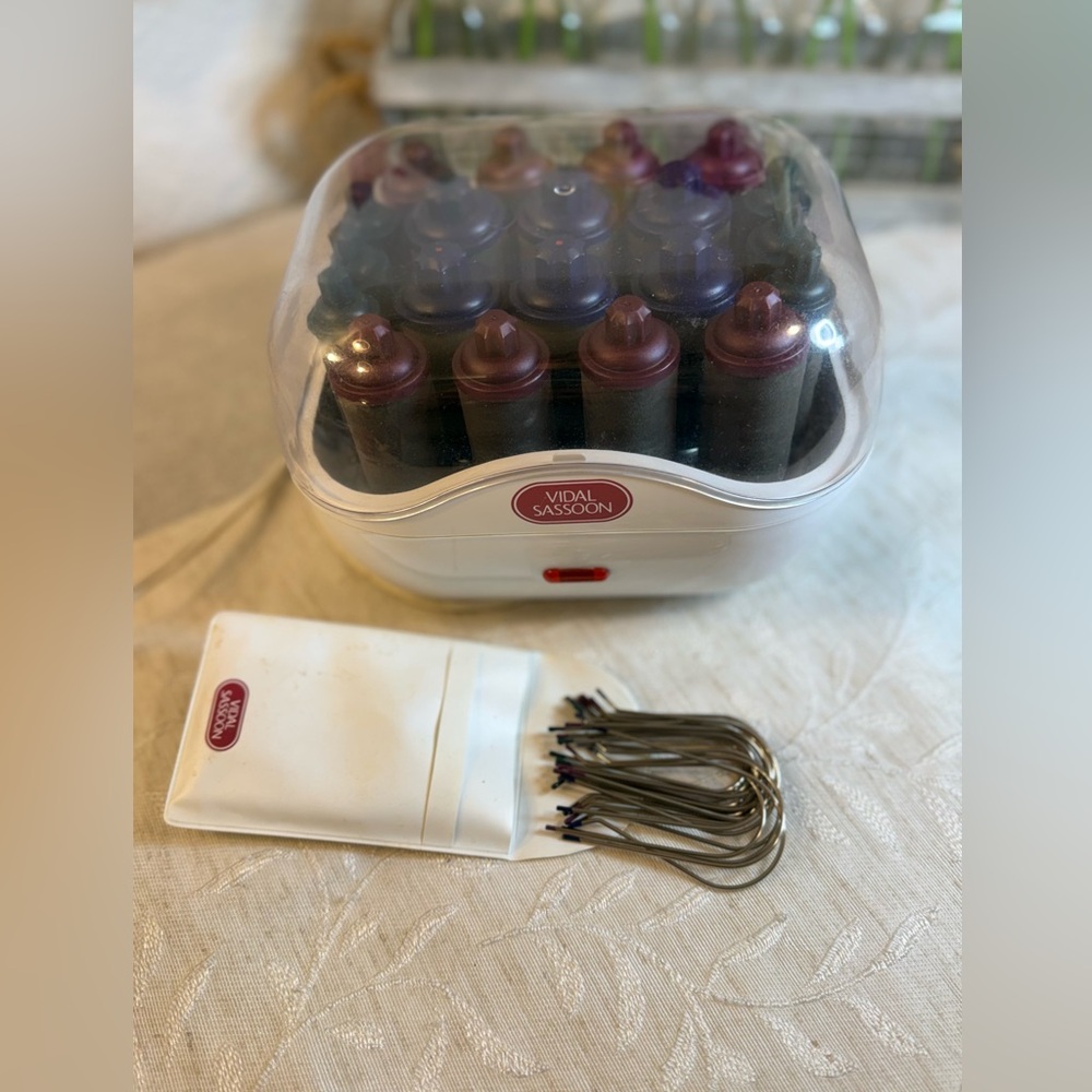 Vintage Vidal Sassoon Ion Hot Rollers 20 Piece Set (Model VS-334)Tested&Working‎
